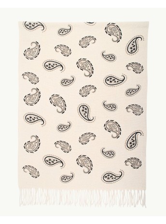 Bufanda con estampado paisley y flecos | EMM Shops