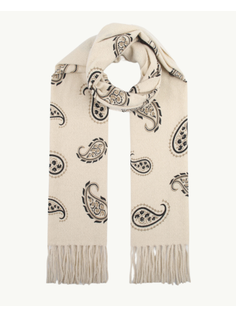 Paisley Pattern Scarf with Fringes | EMM Shops