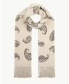 Paisley Pattern Scarf with Fringes | EMM Shops
